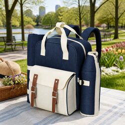 Join Family Fun with 4-Person Picnic Backpack Set