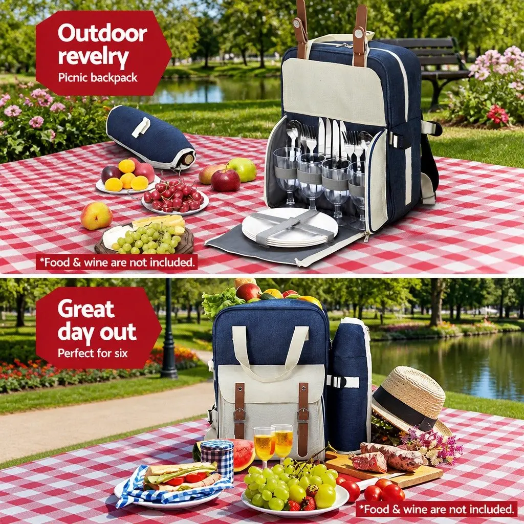 4-Person Picnic Backpack Set