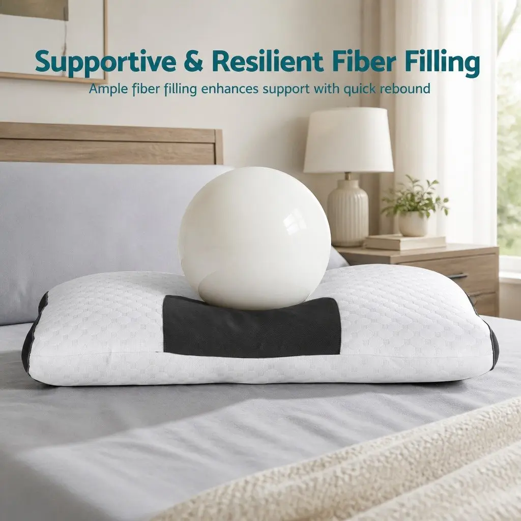 Ergonomic Contour Pillow for Better Sleep