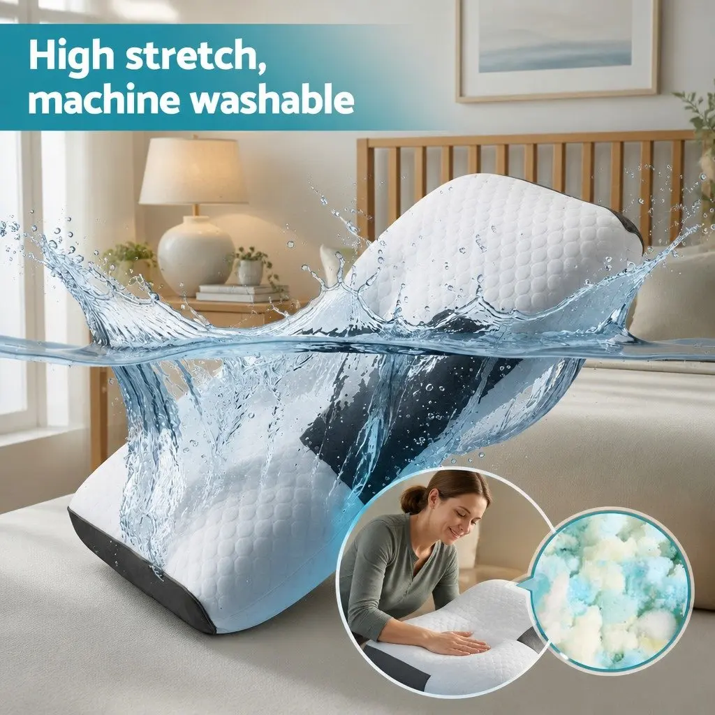Ergonomic Contour Pillow for Better Sleep