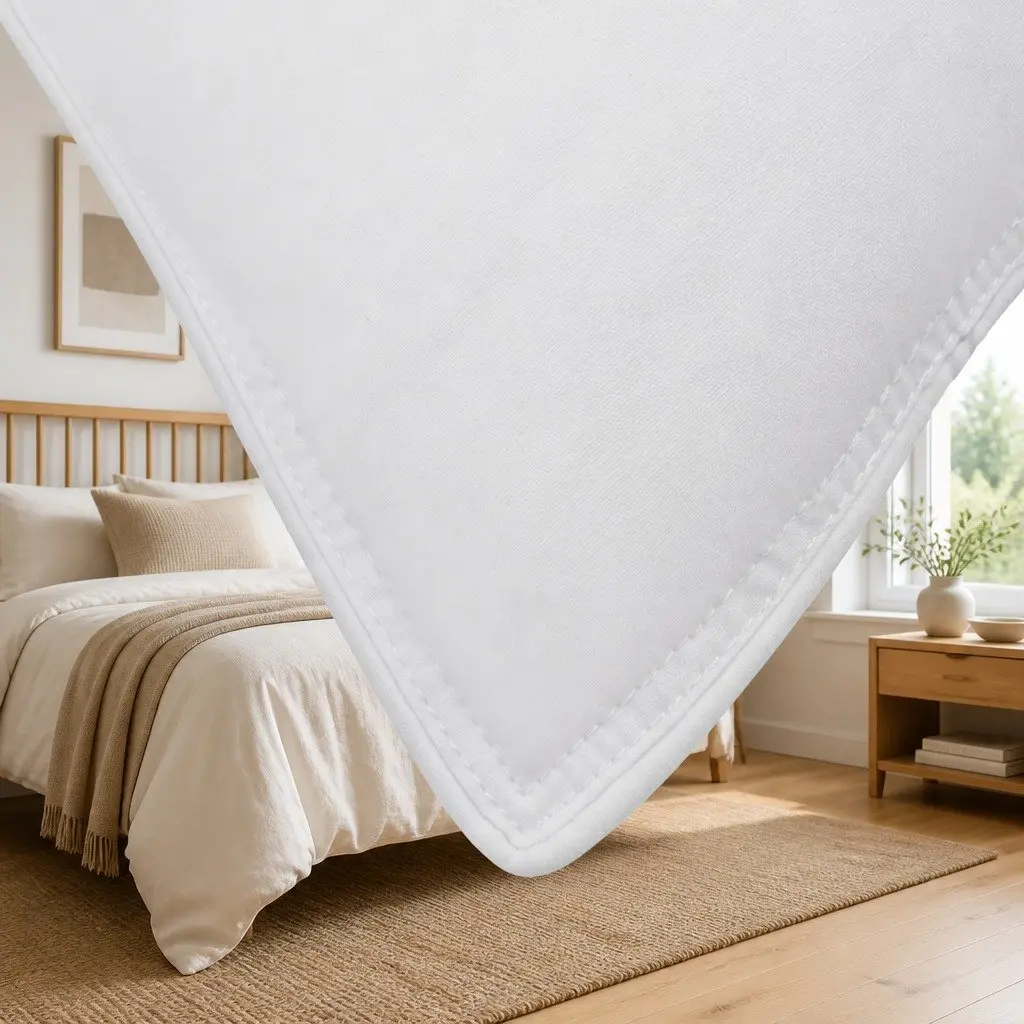 Duck Feather Down Pillow Twin Pack Hypoallergenic Cotton Casing 73 x 48cm White