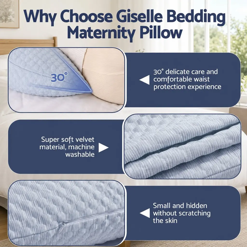 Cooling Body Pillow Adjustable Maternity Support Back Belly Hips Pregnancy