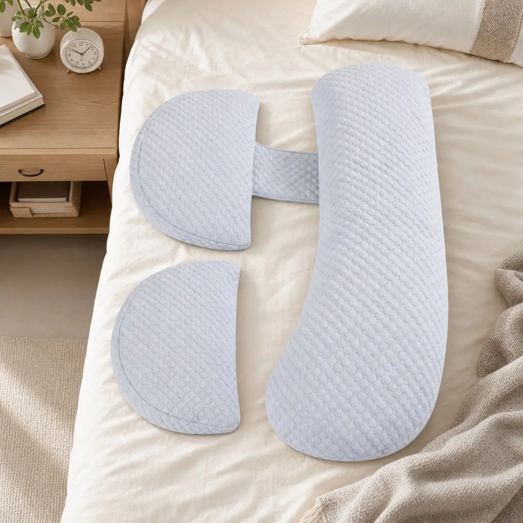 Cooling Body Pillow Adjustable Maternity Support Back Belly Hips Pregnancy