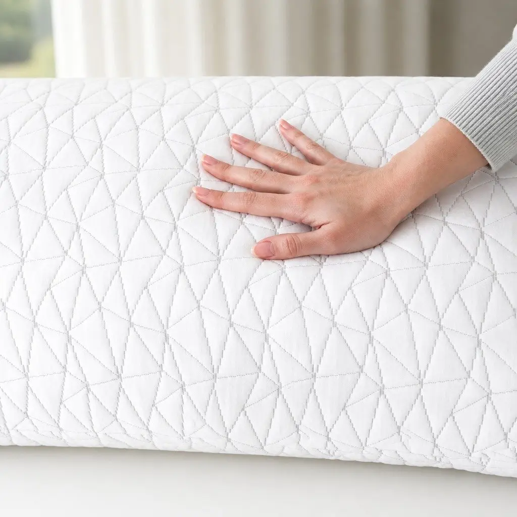 Memory Foam Pillow Gel-Infused Shredded Foam King Size Twin Pack White