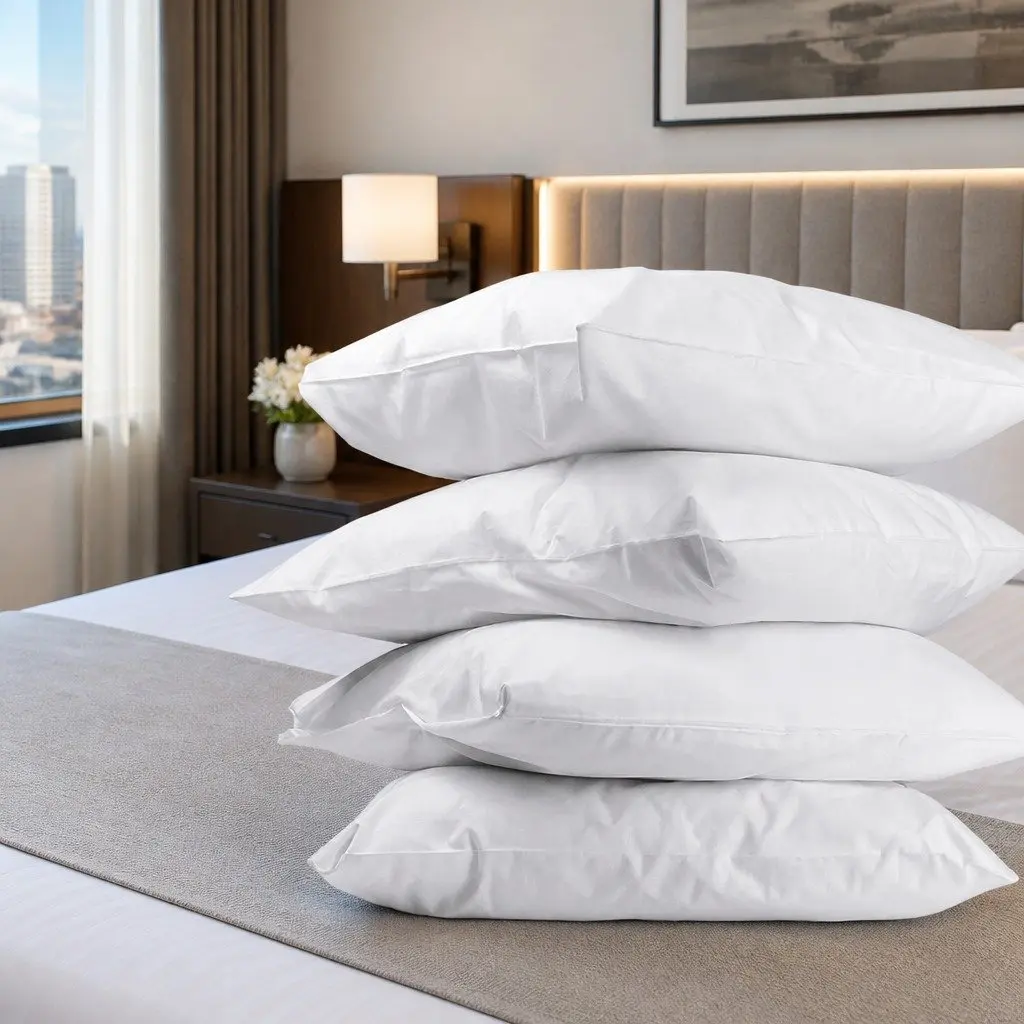 Bed Pillow Set 4 Pack Firm Medium Standard Size 48x73cm