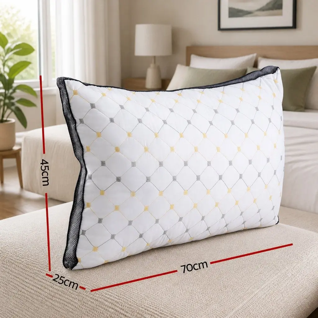 Microfibre Pillows White 4 Pack, All Sleepers Welcome