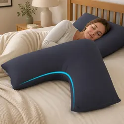 Supportive V-Shape Body Pillow for Enhanced Comfort
