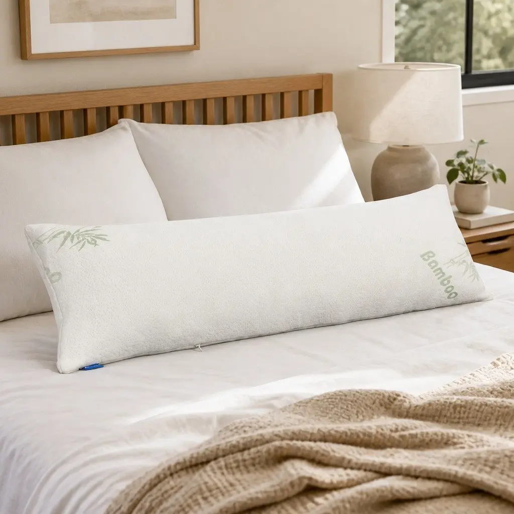 Body Pillow Memory Foam Long Full Length Support for Side Sleeping and Pregnancy