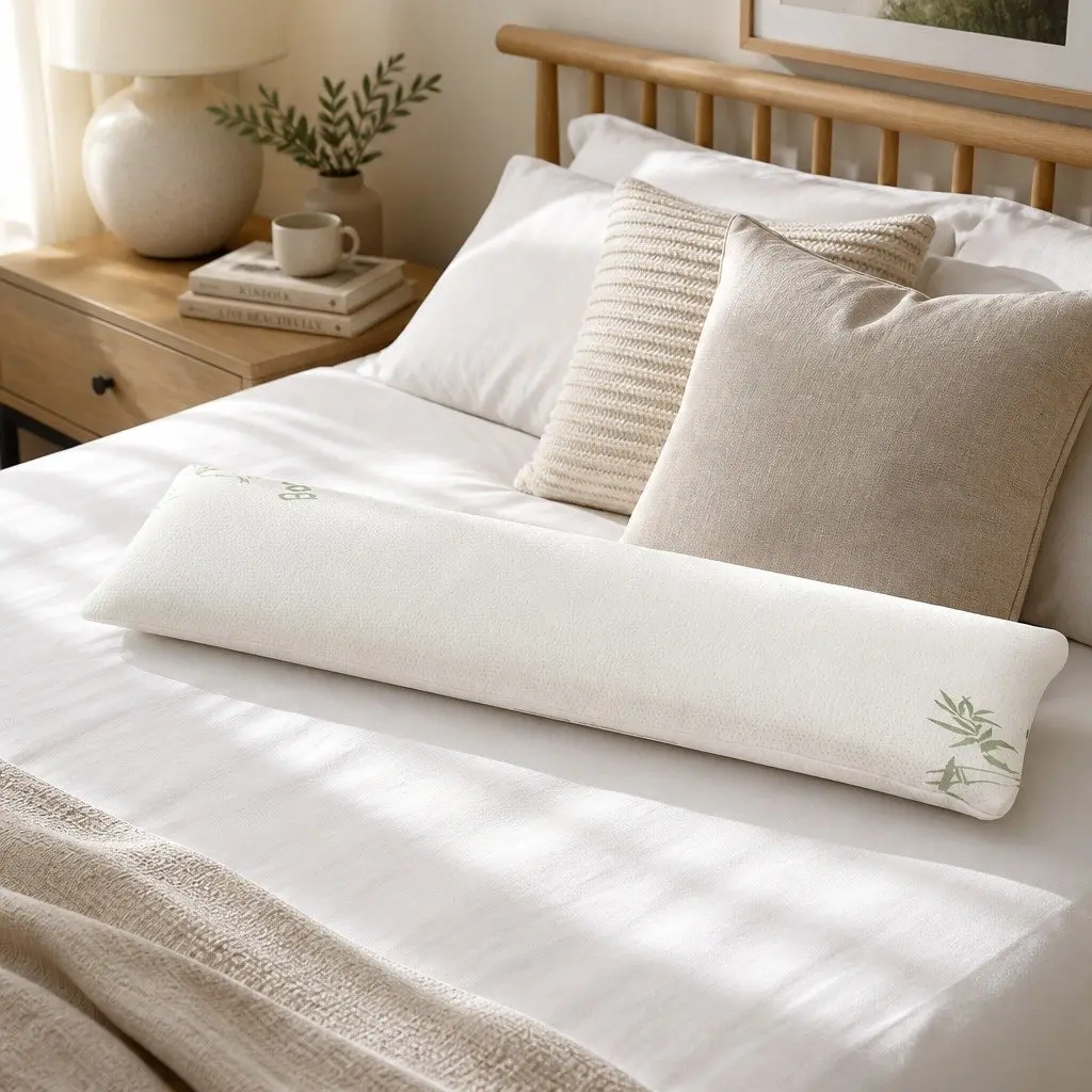 Body Pillow Memory Foam Long Full Length Support for Side Sleeping and Pregnancy