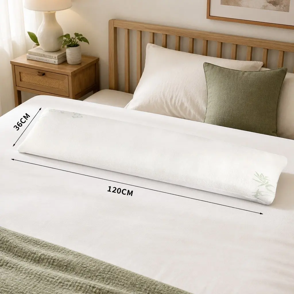Body Pillow Memory Foam Long Full Length Support for Side Sleeping and Pregnancy