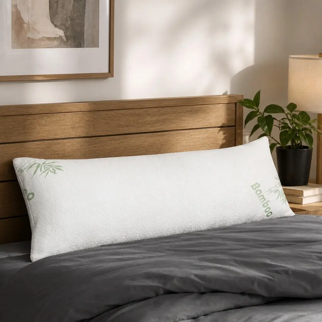 Body Pillow Memory Foam Long Full Length Support for Side Sleeping and Pregnancy