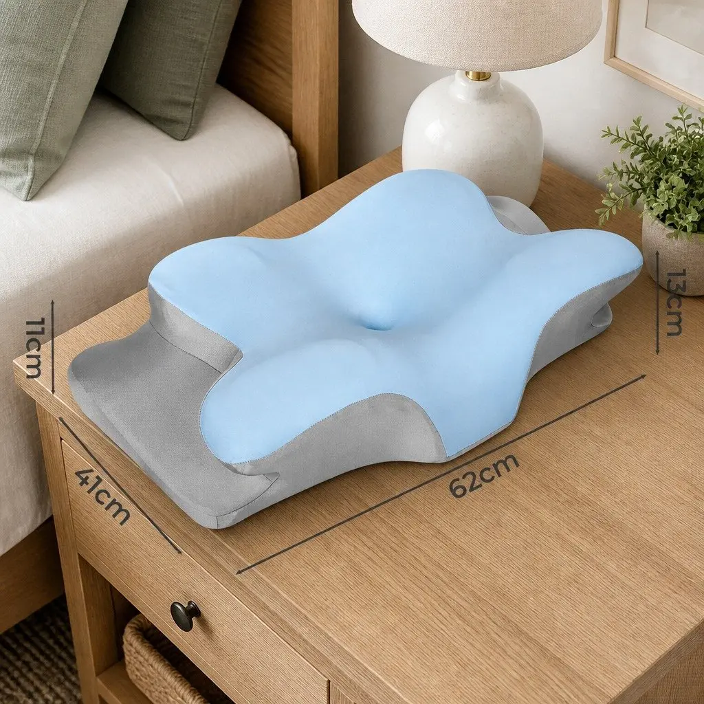 Memory Foam Contour Pillow Ergonomic Neck Support 62cm x 41cm x 11cm or 13cm