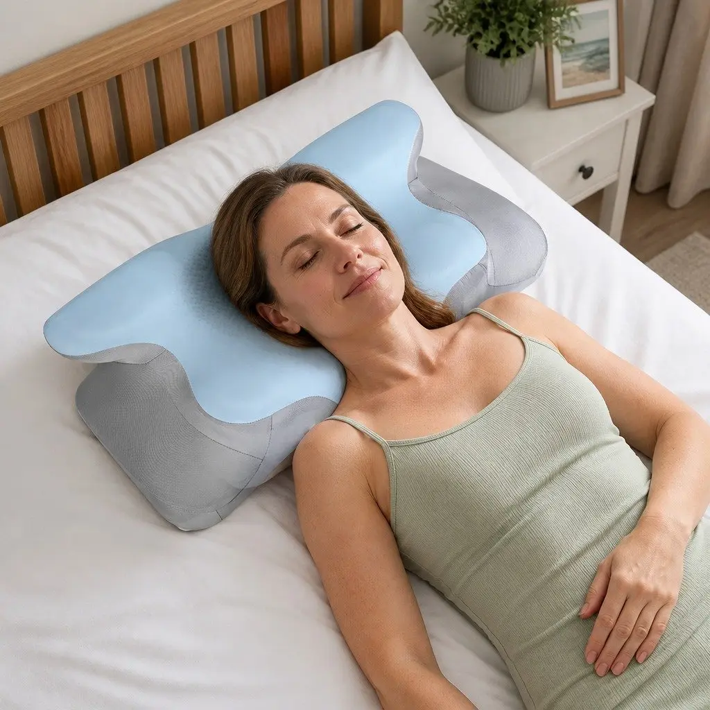 Memory Foam Contour Pillow Ergonomic Neck Support 62cm x 41cm x 11cm or 13cm
