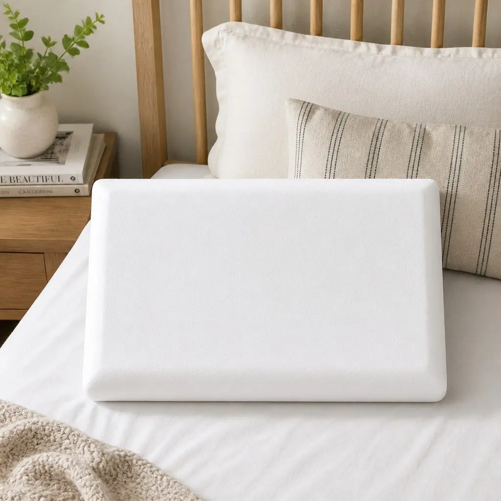 Memory Foam Pillow Double Sided Ergonomic Neck Shoulder Support 60cm x 40cm x 10cm