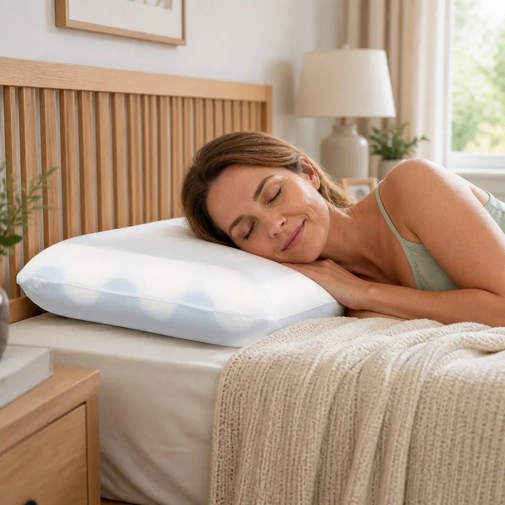 Memory Foam Pillow Double Sided Ergonomic Neck Shoulder Support 60cm x 40cm x 10cm