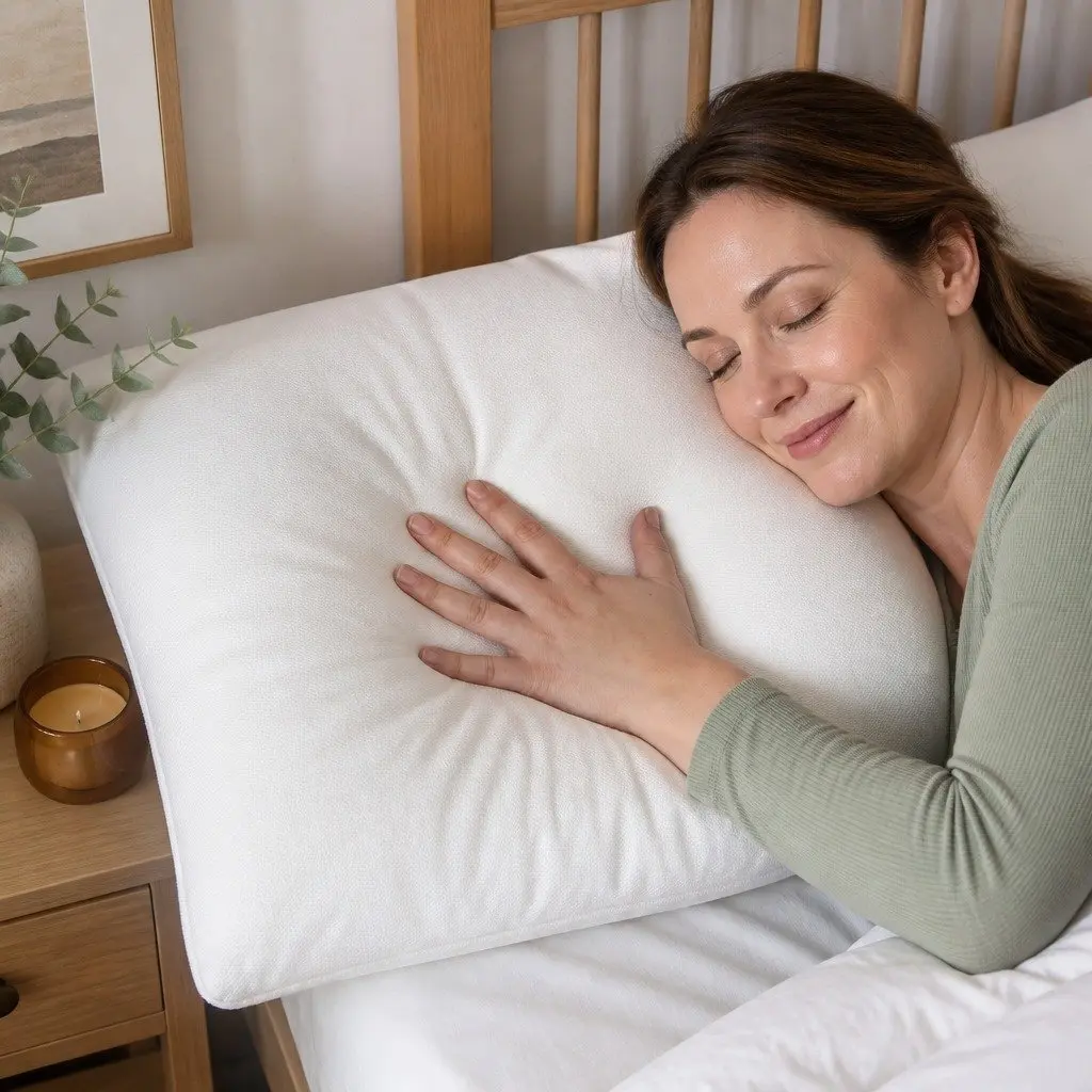 Memory Foam Pillow Adjustable Loft Cooling Cervical Support for Side Sleepers 73.5cm x 48cm x 25cm