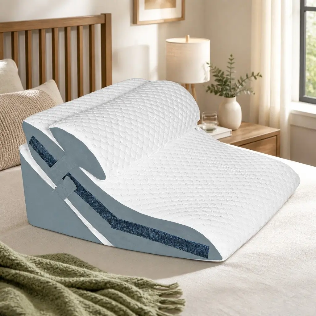 Orthopedic Bed Wedge Pillow Adjustable Memory Foam 24 Inch