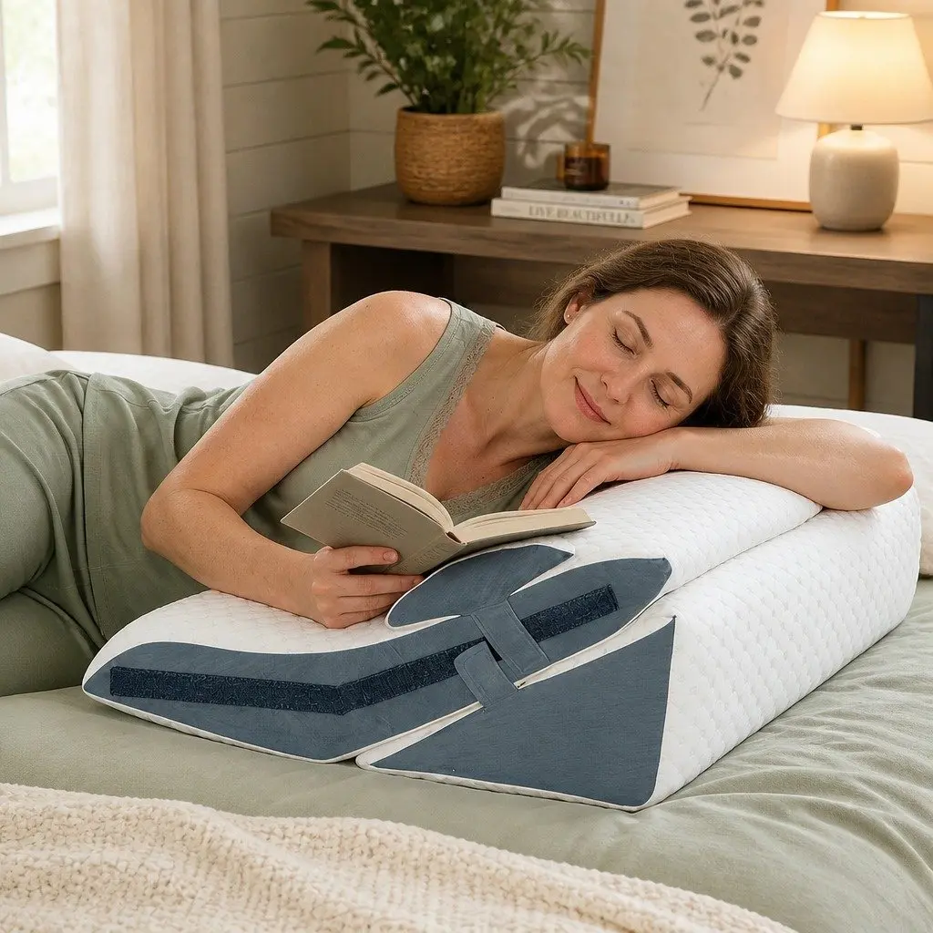 Orthopedic Bed Wedge Pillow Adjustable Memory Foam 24 Inch