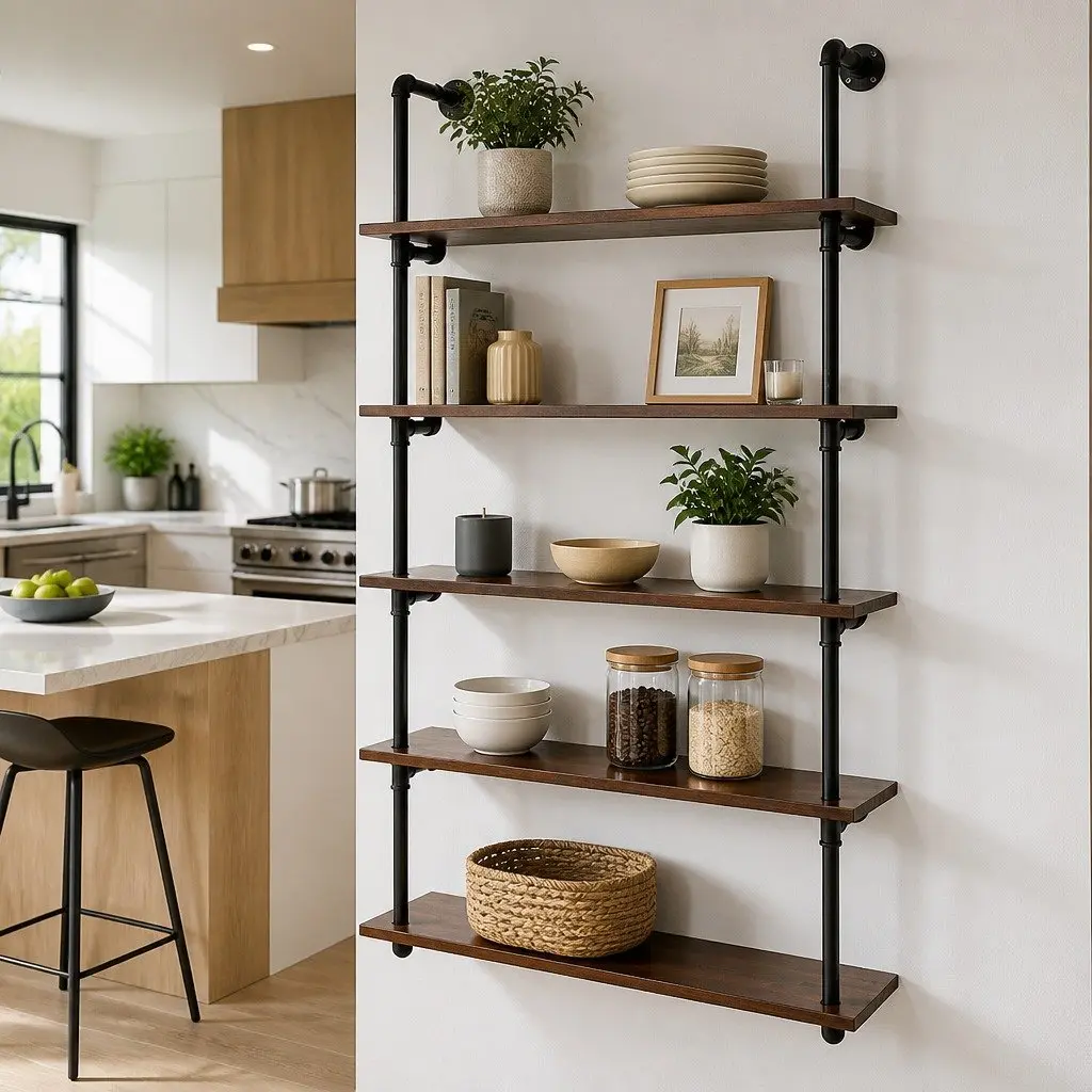5-Tier Pipe Shelf