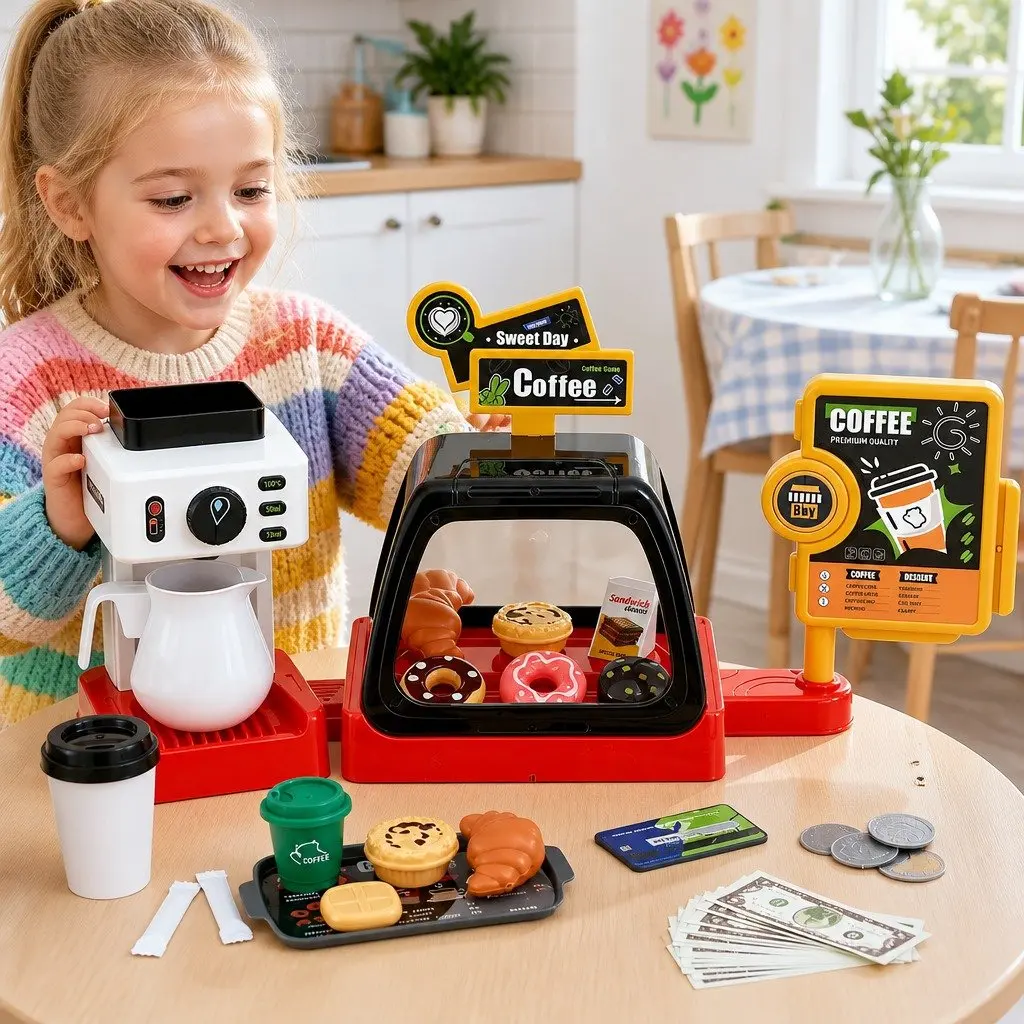 Kids Coffee Shop Play Set