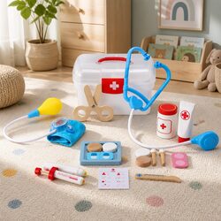 Kids Doctor Nurse Medical Pretend Play Set Stethoscope 16 Pieces Toy Kit