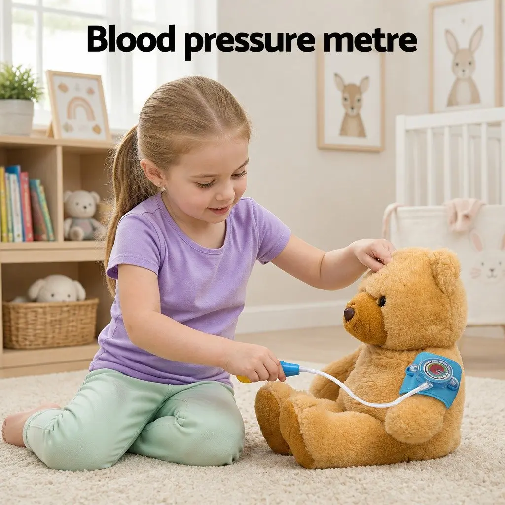 Kids Doctor Nurse Medical Pretend Play Set 16 Pieces Toy Kit