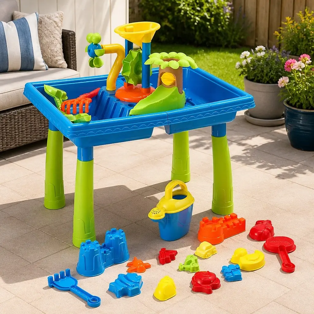 Kids Sand and Water Table Rotating Windmill 57cm x 39cm x 56cm