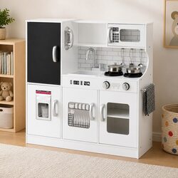 Explore Cooking with Our Kids Wooden Kitchen Play Set 80CM
