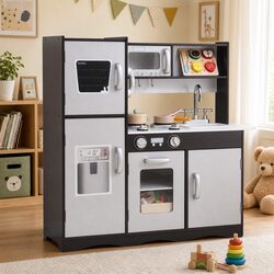 Welcoming Kids Play Kitchen with Versatile Cooking Features