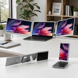 Get More Done with 15.6 Inch Dual-Screen Monitor