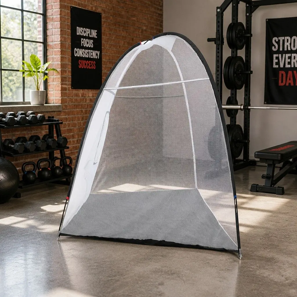 Golf Practice Net with Driving Mat 3.5m Indoor Outdoor Training Aid