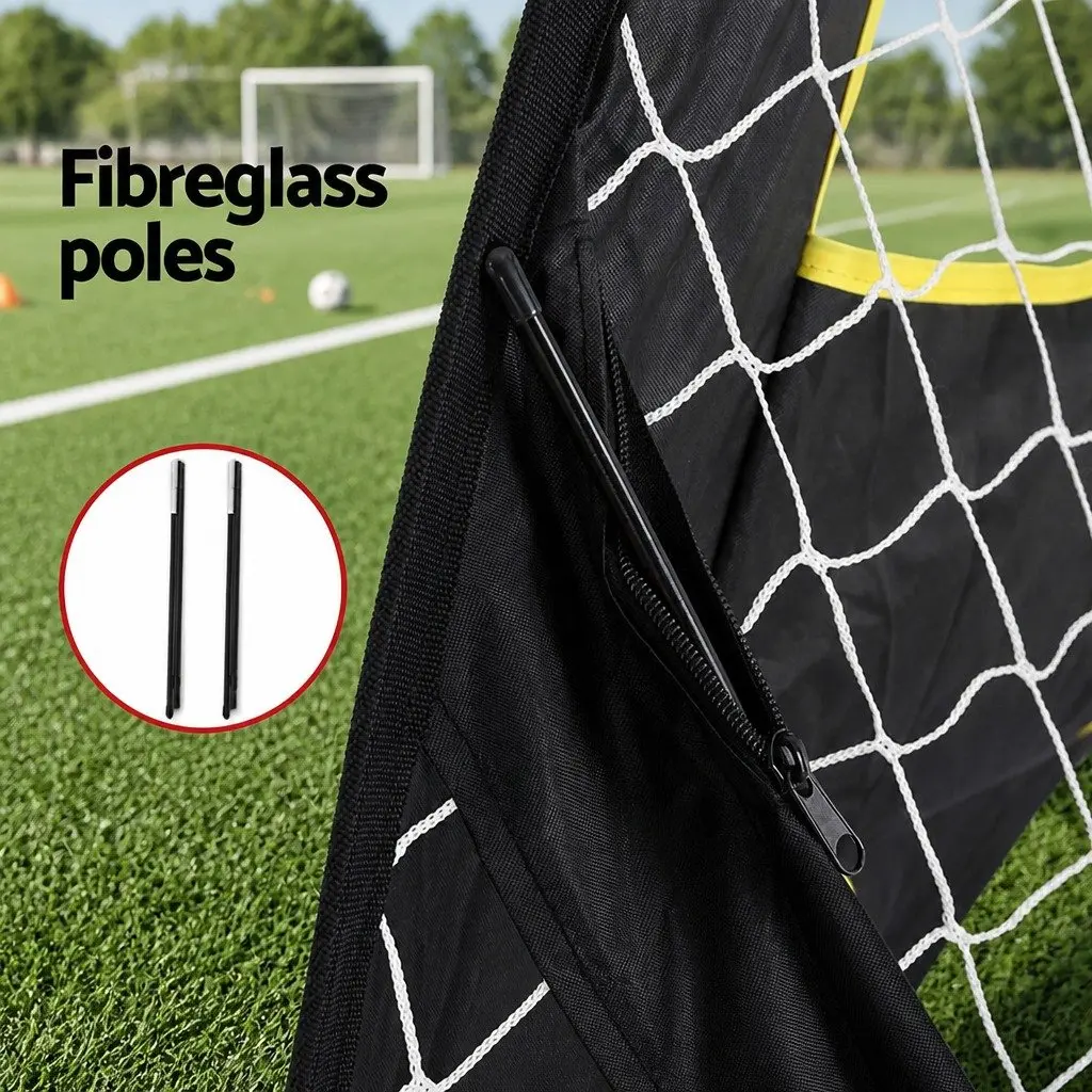 Portable Soccer Rebounder Net Lightweight 120 x 80 x 80 cm Black Indoor Outdoor