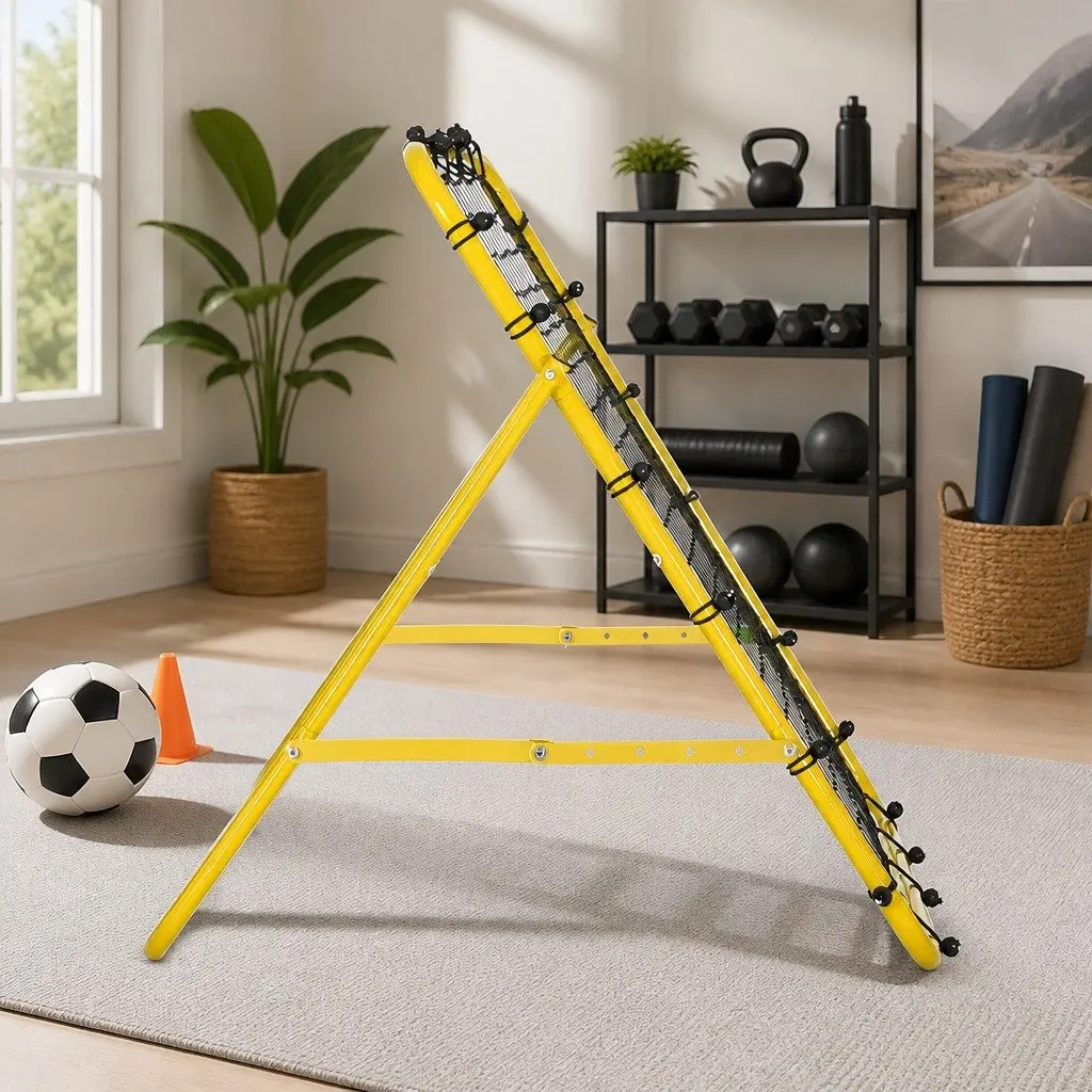 Portable Soccer Rebound Net Yellow 100 x 81 x 100 cm Training Goal