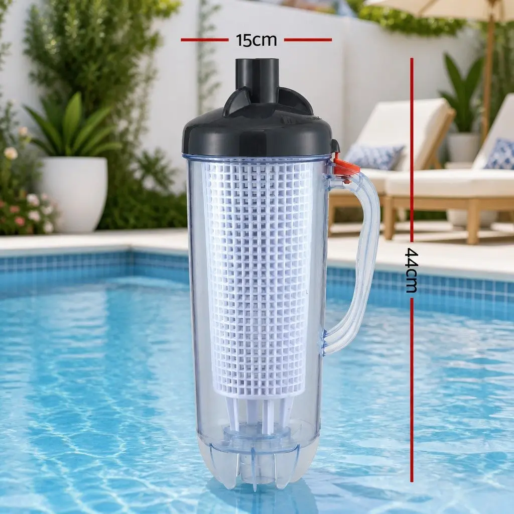 Pool Leaf Canister Cleaner Suction Catcher In-ground Swimming Pools Universal