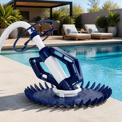 Automatic Pool Vacuum Cleaner Swimming Floor Climb Suction Hose System 10M