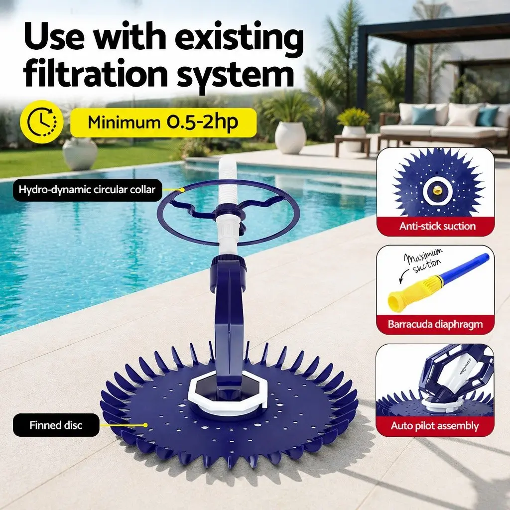 Automatic Pool Vacuum Cleaner Suction Hose System 10M