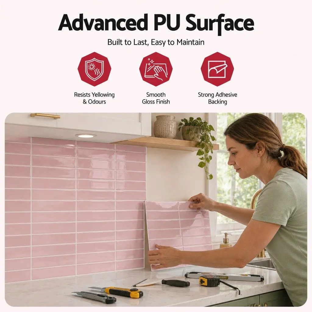 Pink 3D Wall Tiles