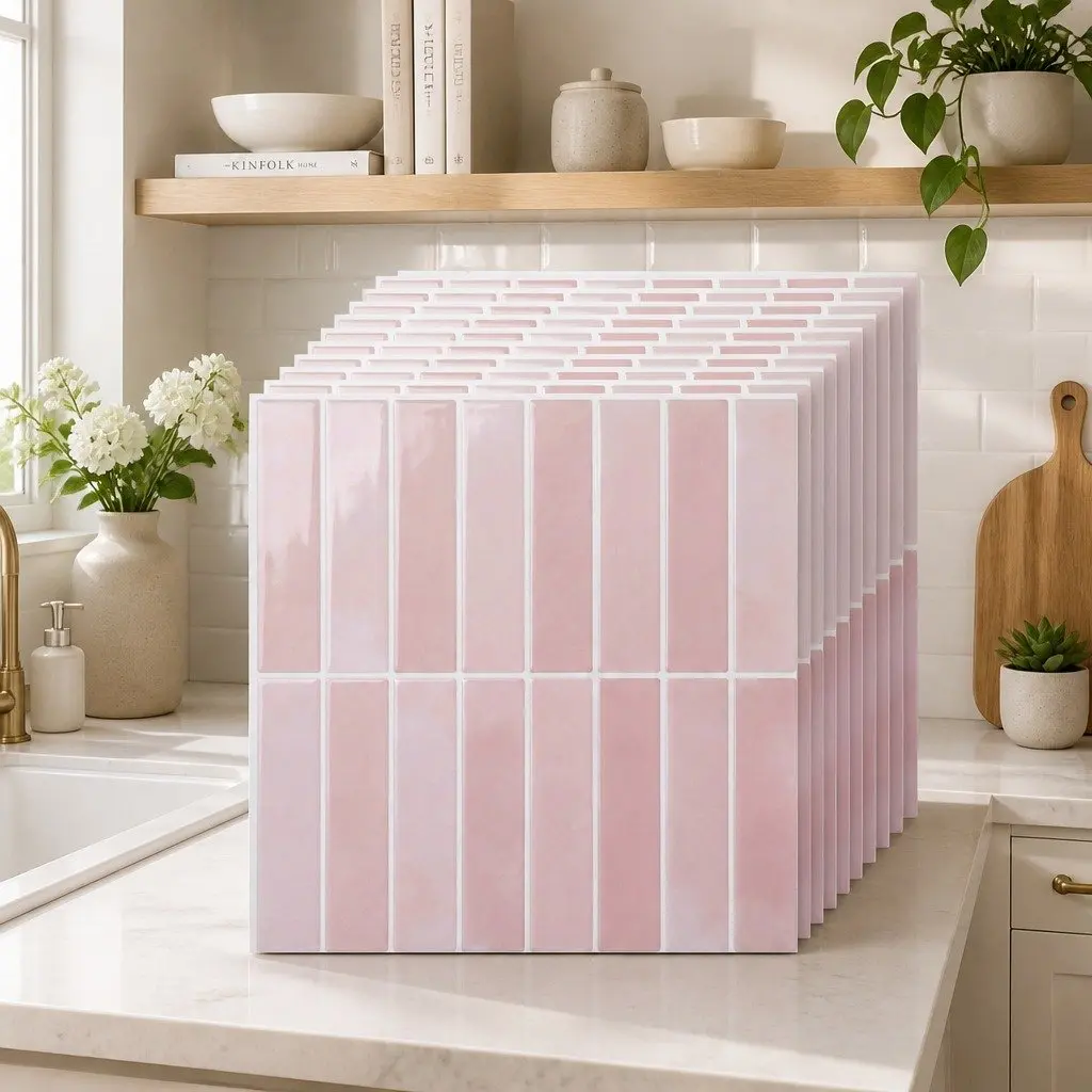 Pink 3D Wall Tiles