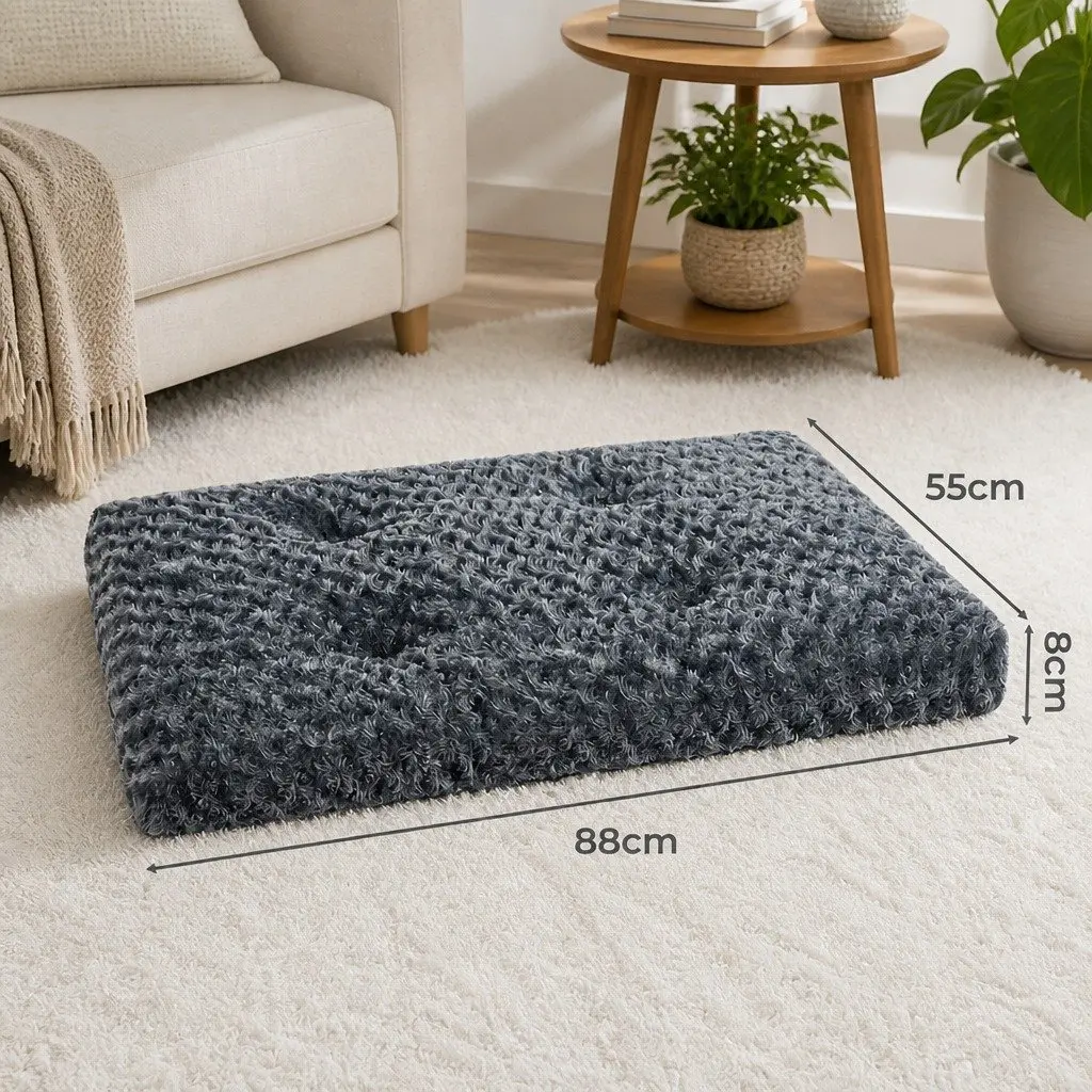 Dog Bed Pet Calming Plush Washable Soft Warm Cozy Nest Lounger for Small Large