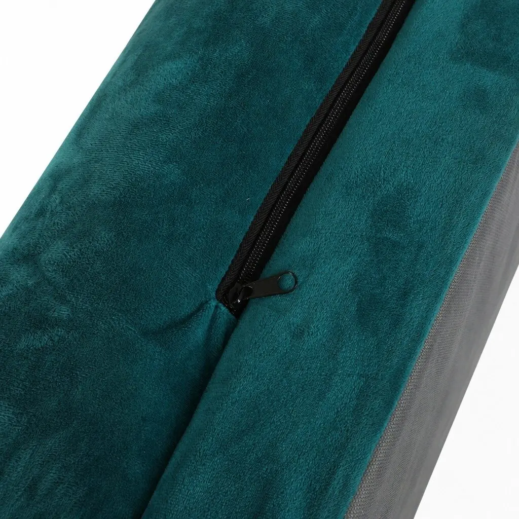 Pet Bed Orthopaedic Memory Foam Medium Soft Washable Blue Grey