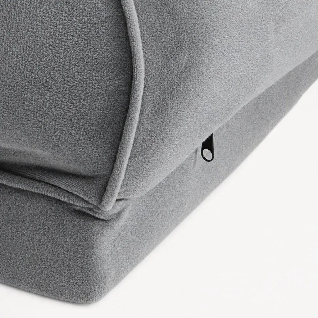 Pet Bed Sofa Orthopaedic Memory Foam Medium Washable Grey