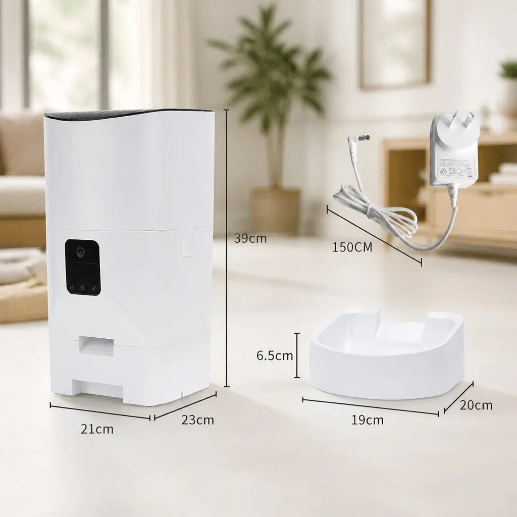 Automatic Pet Feeder with Camera 9L Smart Remote Control for Dog Cat
