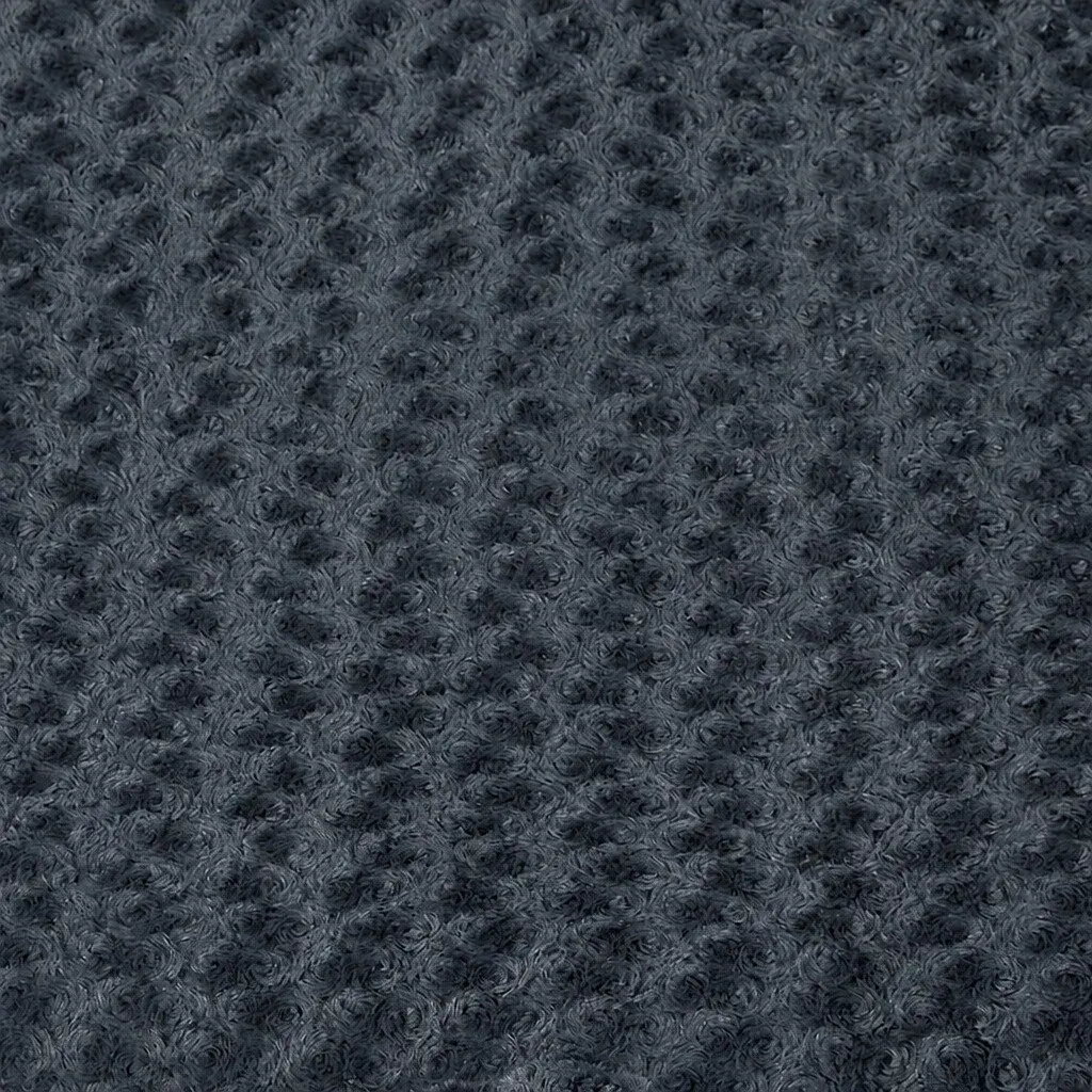 Dog Cat Bed Plush Cushion Medium Charcoal Grey with Chewable Squeaky Toys