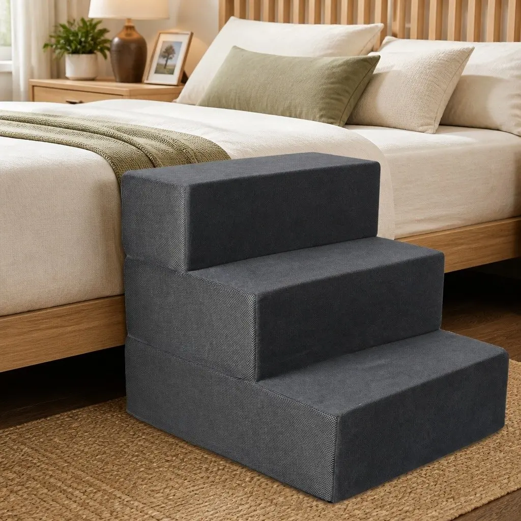 Pet Stairs Adjustable Height Multi-Steps Anti-Slip Climb Helper
