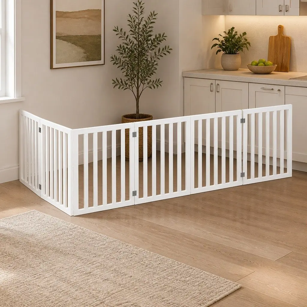 Foldable Wooden Pet Gate
