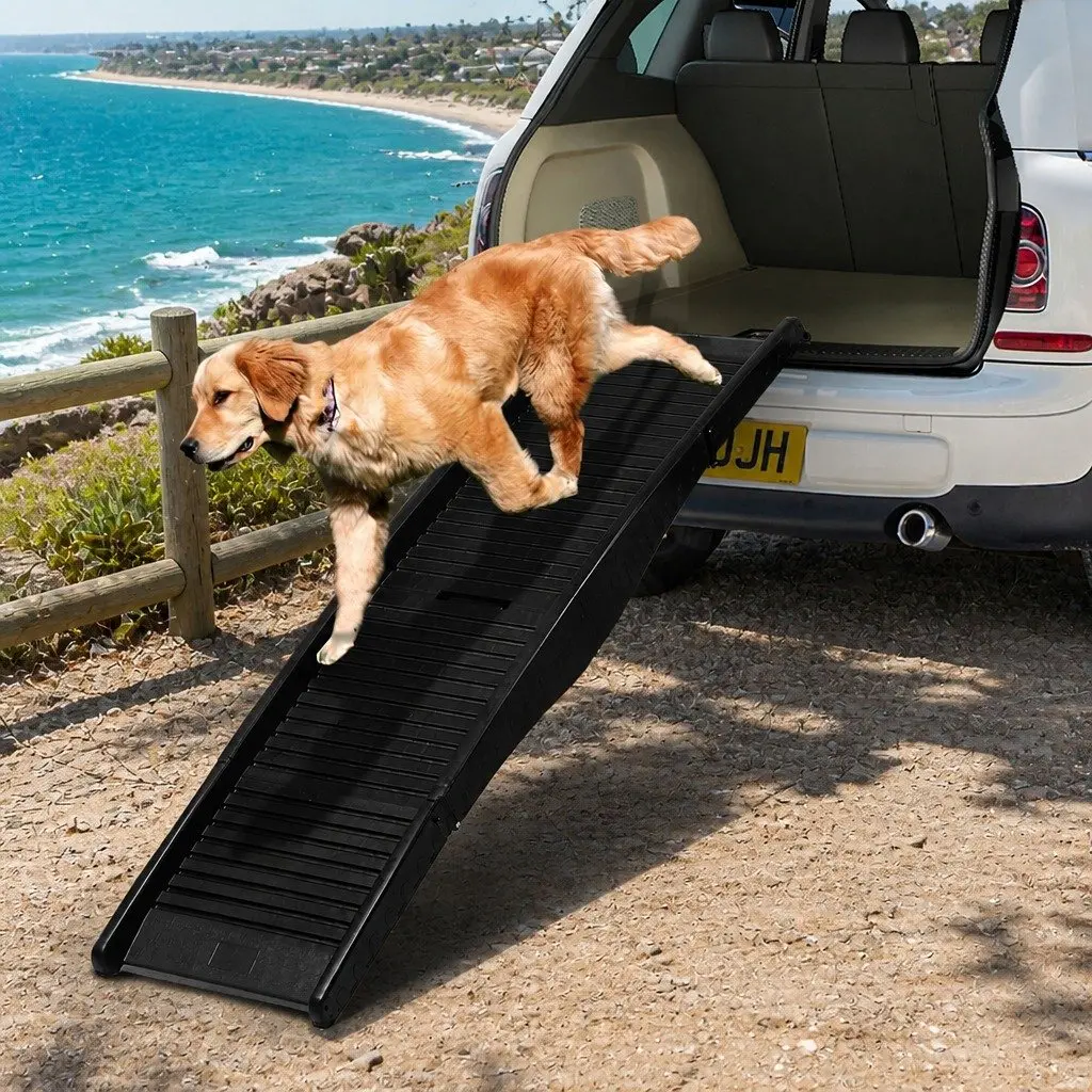 Foldable Pet Ramp Lightweight Non-Slip Safety Latch 40.5cm x 152cm