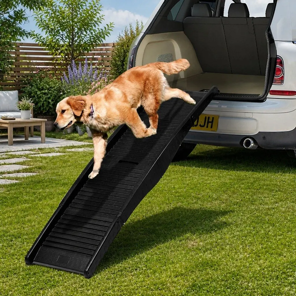 Foldable Pet Ramp Lightweight Non-Slip Safety Latch 40.5cm x 152cm