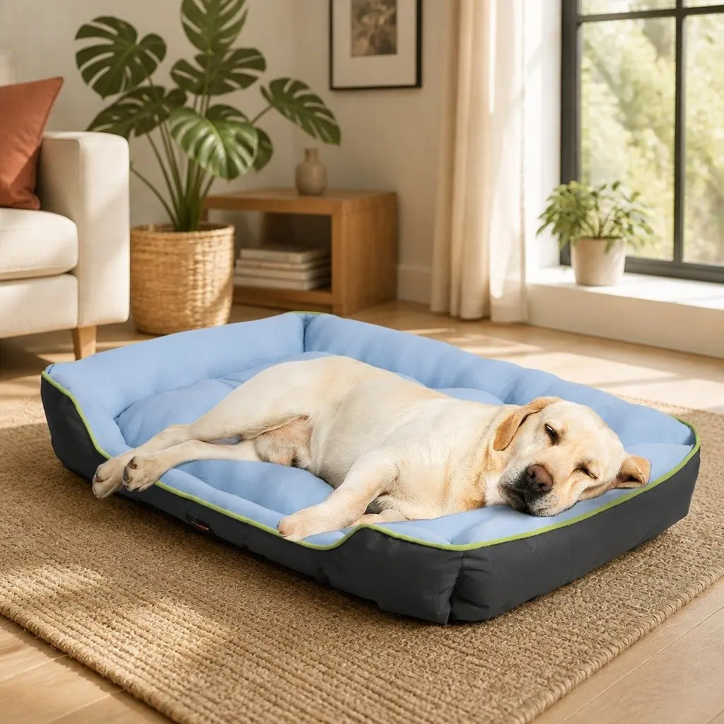 Pet Cooling Bed Self Cooling Fabric Medium 76cm x 62cm Machine Washable