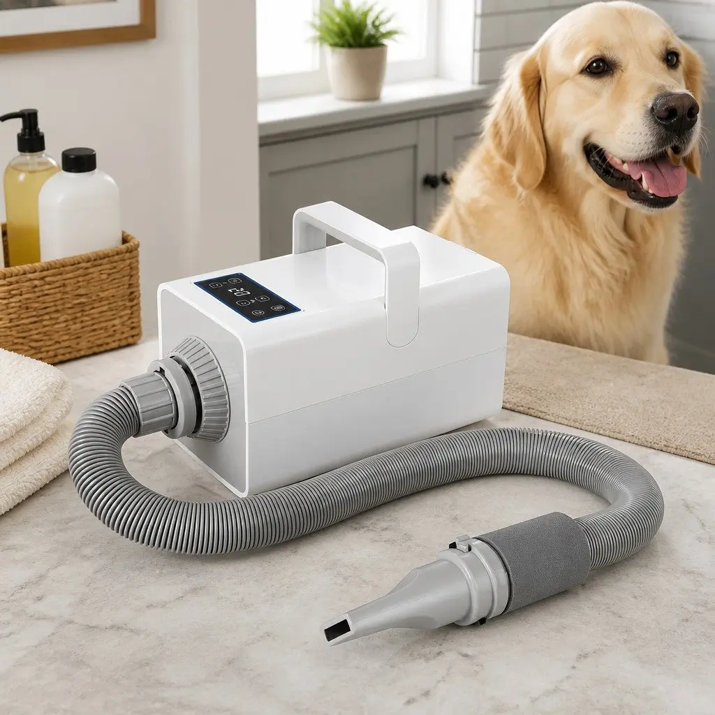 Pet Hair Dryer Anion Wind Control Adjustable Temperature 3200W