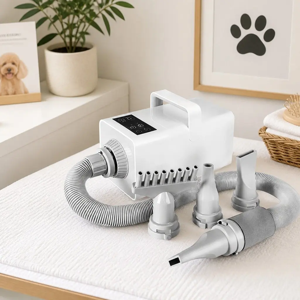 Pet Hair Dryer Anion Wind Control Adjustable Temperature 3200W